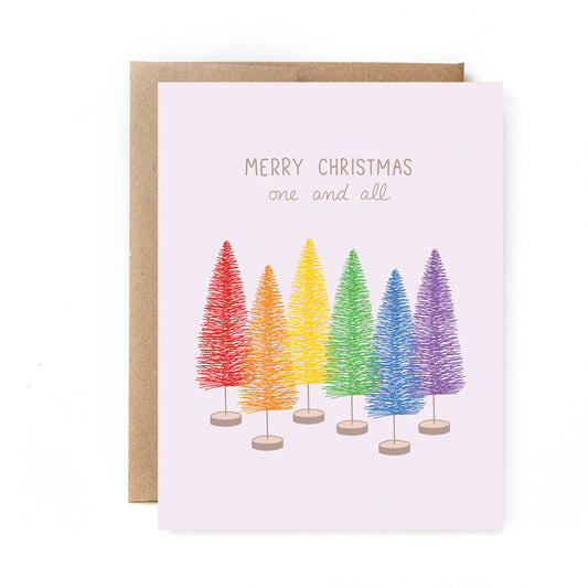 Unblushing - Inclusive Christmas Card - One and All