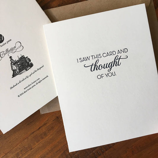 Alice-Louise Press - Saw This Card Card