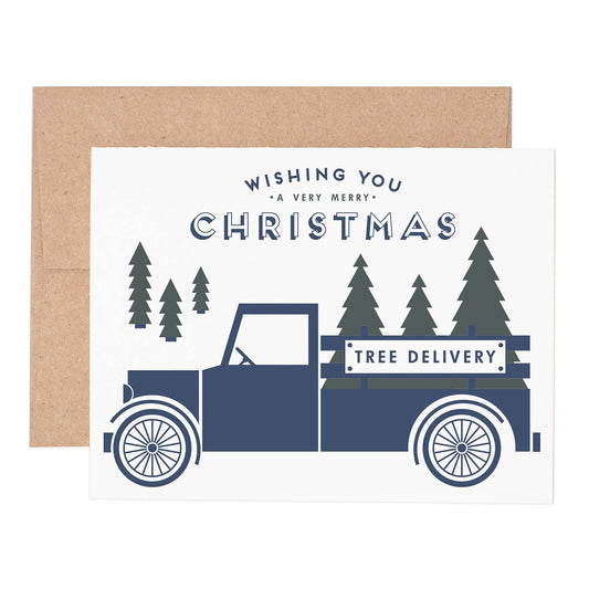 Ruff House Print Shop - Christmas Tree Delivery Greeting Card