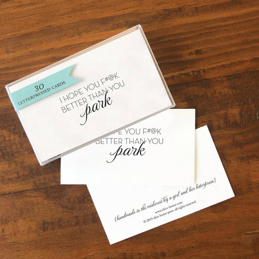 Alice-Louise Press - Park Insult Card - Set of 30