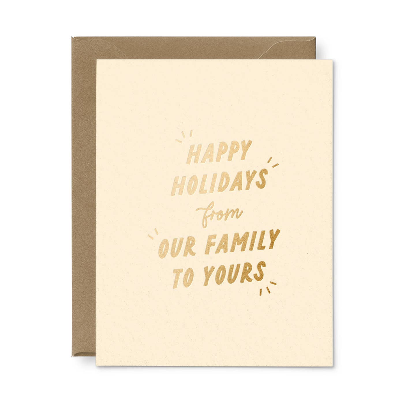 Ruff House Print Shop - From Our Family To Yours Holiday Greeting Card