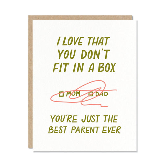 Don't Fit in a Box - Parent Greeting Card