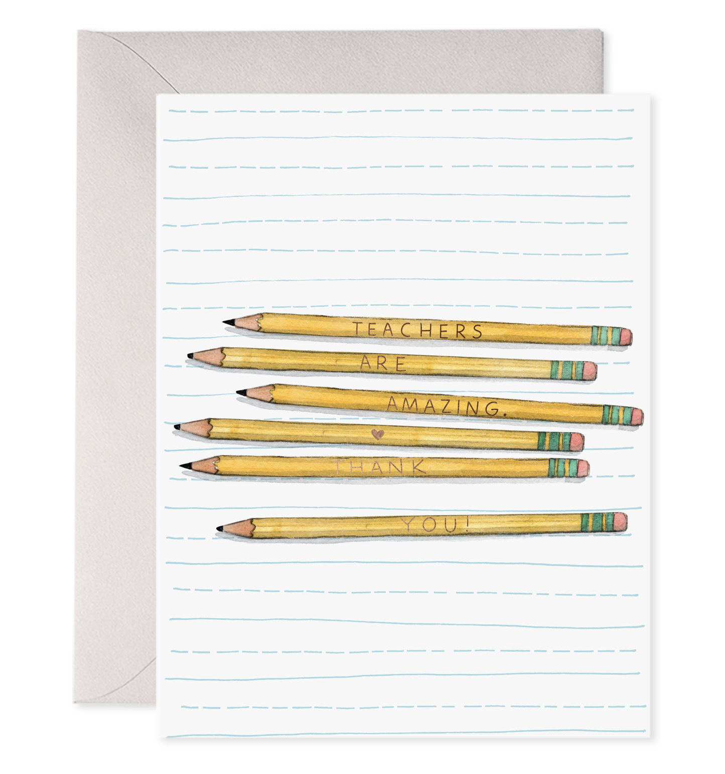 Teacher Pencils - Thank You Greeting Card